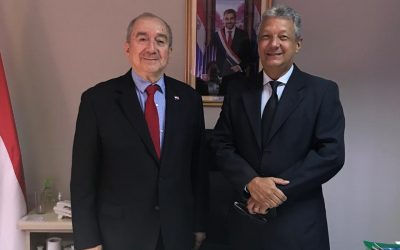 Reunión com Gral Máximo Diaz Cáceres – Ministro do Consejo  de Defensa Nacional de Paraguay.